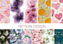 design seamless pattern in vector format for textiles, wallpapers